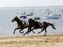 ¿En dónde se hacen carreras de caballos en la playa?